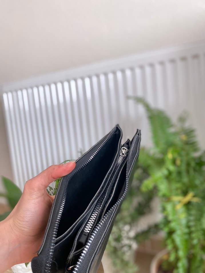 Siyah Nakışlı Deri Kadın Çanta - Görsel 3