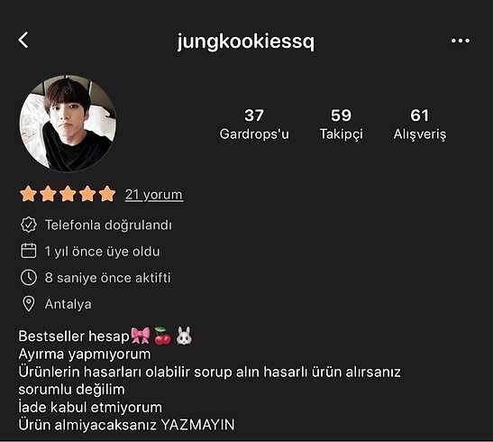  Beden BTS Jhope smart pc