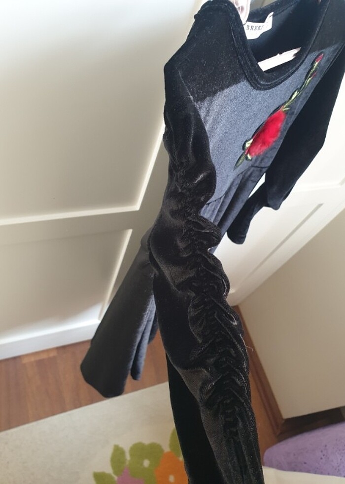 KADİFE ELBİSE - Görsel 3