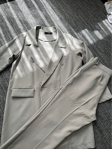 38 Beden gri Renk Blazer Ceket,pantolon takım