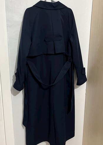 Lacivert Kadın Trençkot - Görsel 4