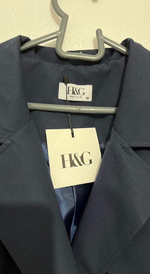 Lacivert Kadın Trençkot - Görsel 2