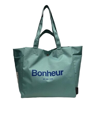CANLI MİNT BONHEUR TOTE ÇANTA