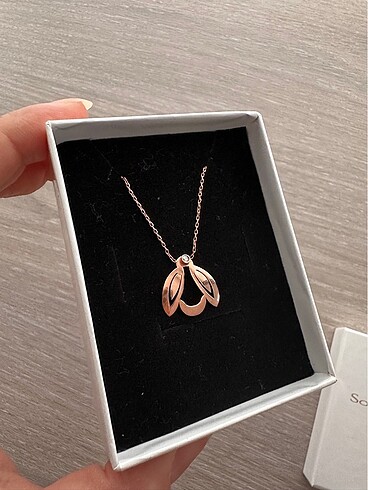 Beden altın Renk So Chic 18 ayar Rose altın kaplama gümüş kolye