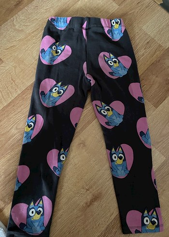 Kız Çocuk Gri Desenli Rahat Tayt - Görsel 2