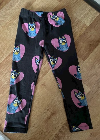 Kız Çocuk Gri Desenli Rahat Tayt - Görsel 4