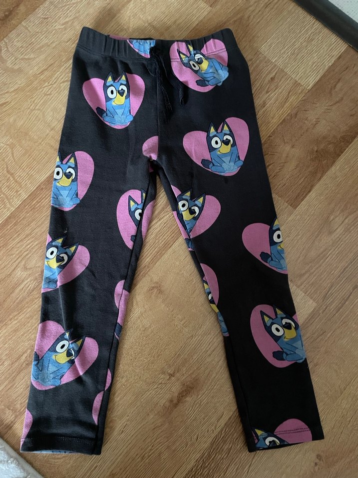 Kız Çocuk Gri Desenli Rahat Tayt - Görsel 4