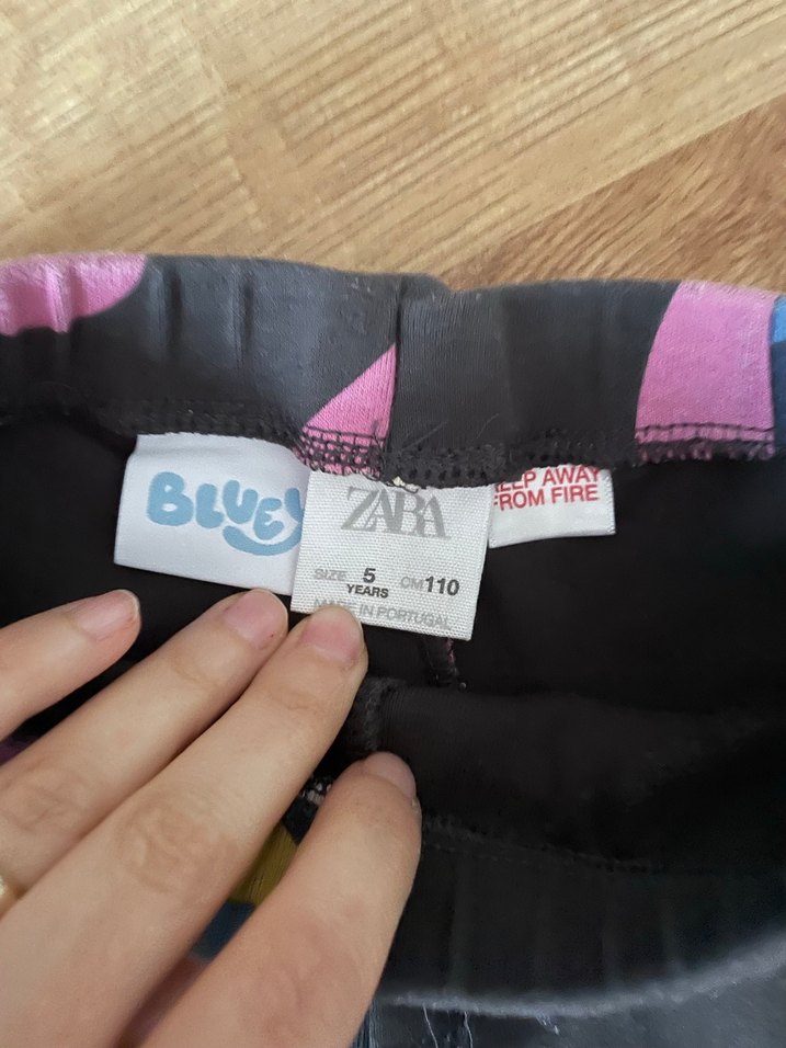 Kız Çocuk Gri Desenli Rahat Tayt - Görsel 3