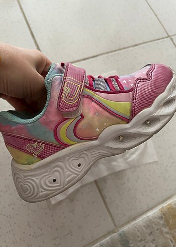 Kız Çocuk Çok Renkli Bağcıklı Spor Ayakkabı - Görsel 2