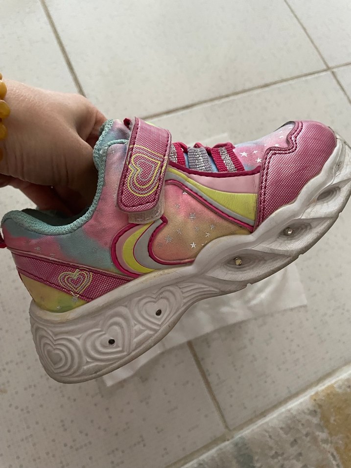 Kız Çocuk Çok Renkli Bağcıklı Spor Ayakkabı - Görsel 2