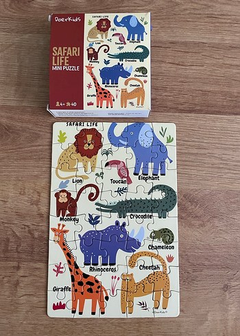 Doerkids Çok Renkli Mini Çocuk Yapbozu - Görsel 4