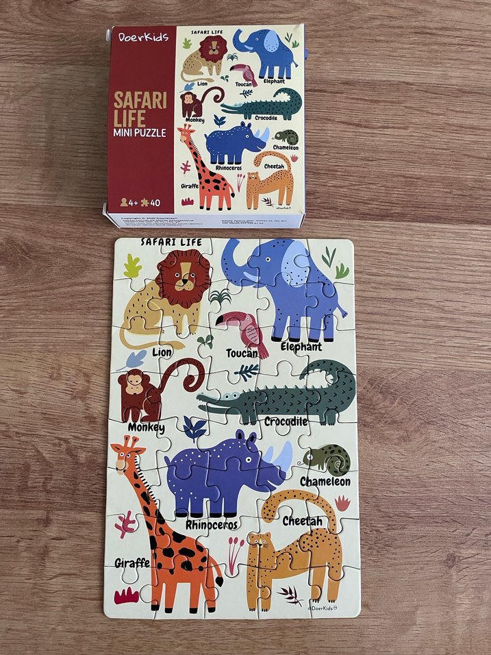 Doerkids Çok Renkli Mini Çocuk Yapbozu - Görsel 4