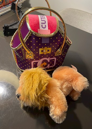 Renkli Pembe Peluş Köpek Oyuncak - Görsel 4