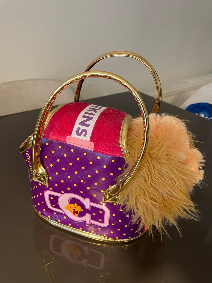 Renkli Pembe Peluş Köpek Oyuncak - Görsel 2