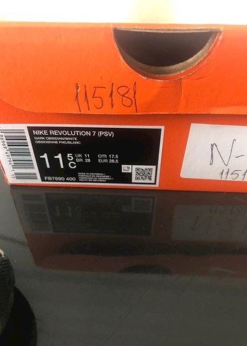 Lacivert Erkek Çocuk Spor Ayakkabı Velcro 28,5 numara - Görsel 3