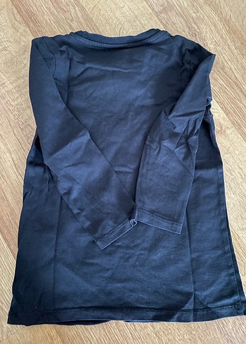 Kız Çocuk Mavi Uzun Kollu Parlak Baskılı Tişört - Görsel 6