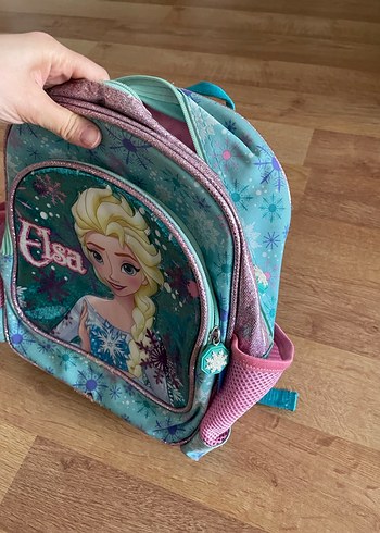 Turkuaz Elsa Temalı Çocuk Okul Çantası - Görsel 2