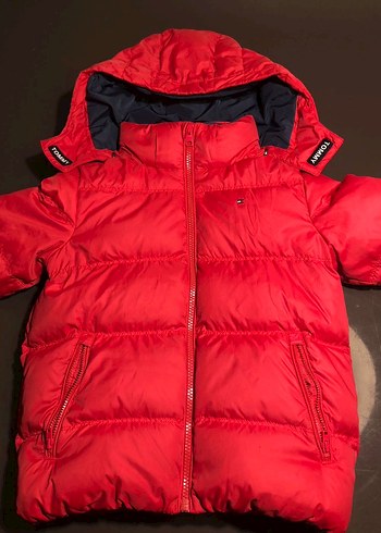 Kırmızı Fermuarlı Çocuk Kış Montu - Görsel 5