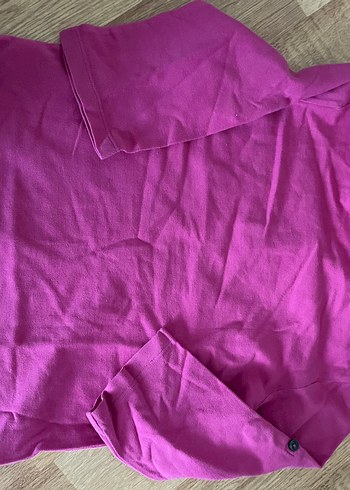 Düğmeli Pembe Lacoste Kız çocuk Polo Tişört - Görsel 5