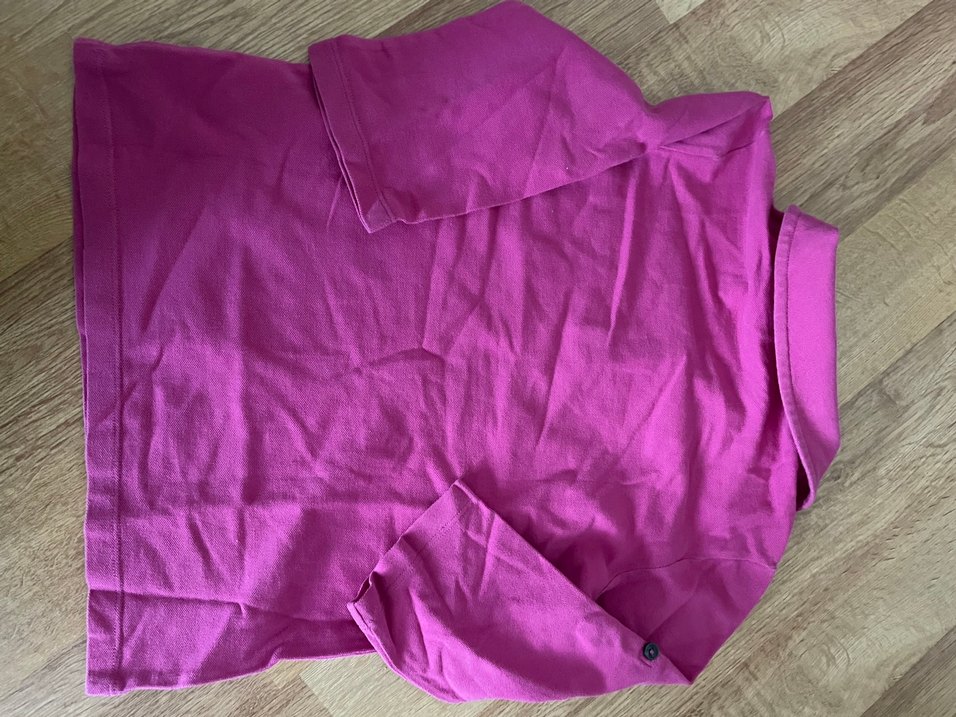 Düğmeli Pembe Lacoste Kız çocuk Polo Tişört - Görsel 5