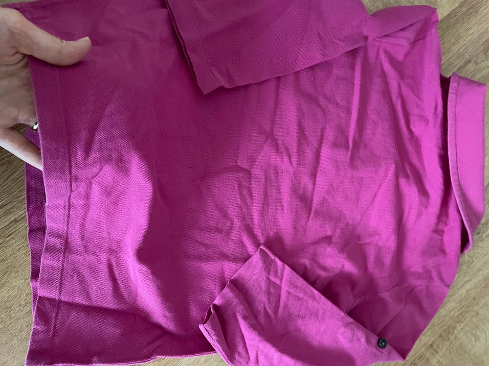 Düğmeli Pembe Lacoste Kız çocuk Polo Tişört - Görsel 3