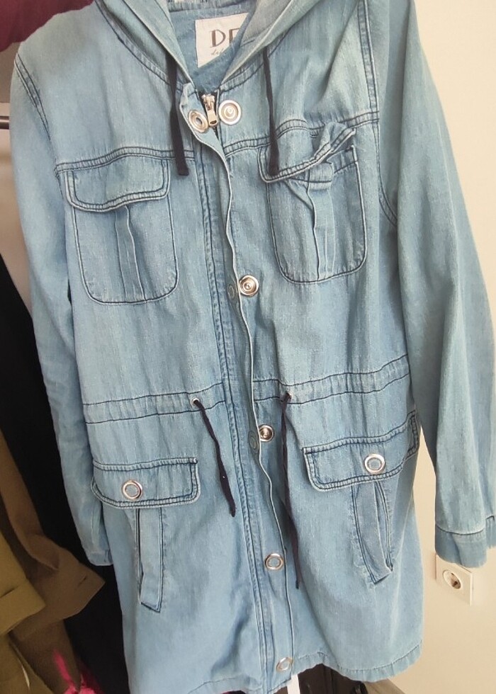 Jean kap ceket - Görsel 2