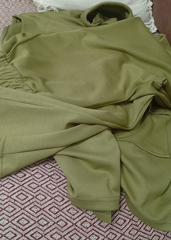 Kadın Haki Midi Regular Fit Takım - Görsel 2