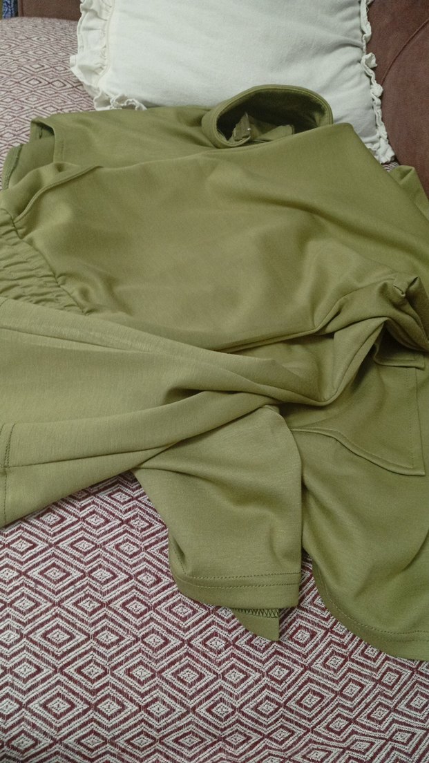 Kadın Haki Midi Regular Fit Takım - Görsel 2