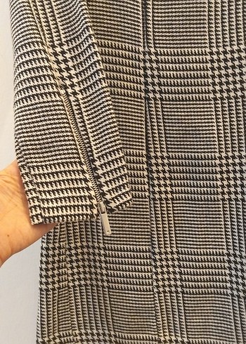 Kadın Ekose Kışlık Elbise - Görsel 3