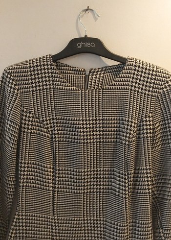 Kadın Ekose Kışlık Elbise - Görsel 4