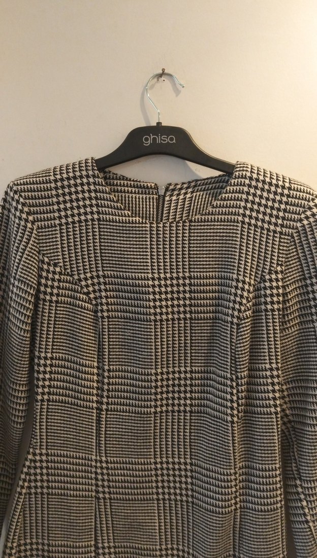 Kadın Ekose Kışlık Elbise - Görsel 4