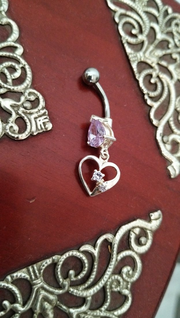 925 Ayar Gümüş Göbek Piercing - Görsel 2