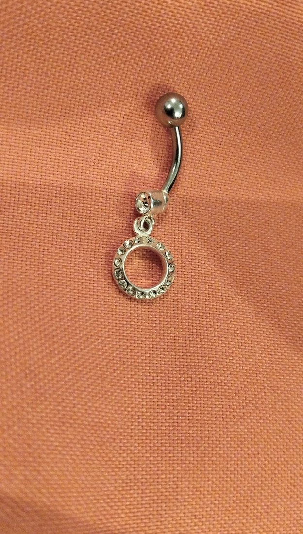 925 Ayar Gümüş Kadın Göbek Piercingi - Görsel 2