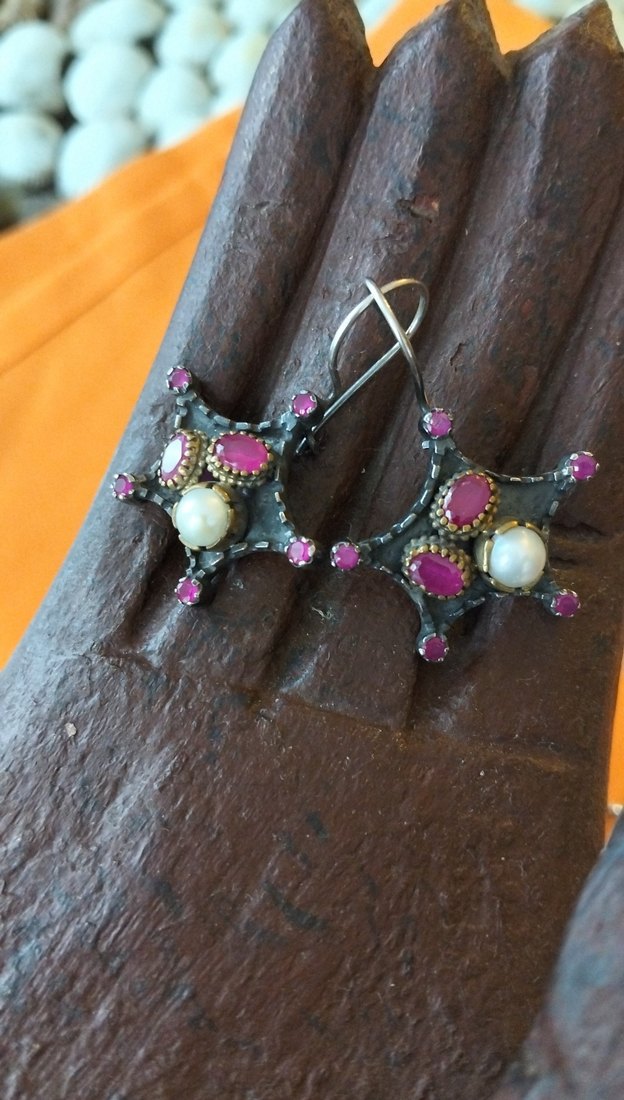 925 Ayar Gümüş Küpe - Görsel 2