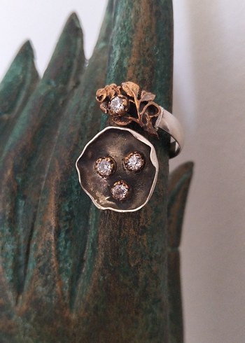 925 Ayar Gümüş Kadın Yüzük - Görsel 2