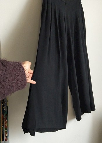 Adil Işık Siyah Pilili Kadın Kumaş Pantolon - Görsel 2