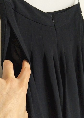 Adil Işık Siyah Pilili Kadın Kumaş Pantolon - Görsel 6