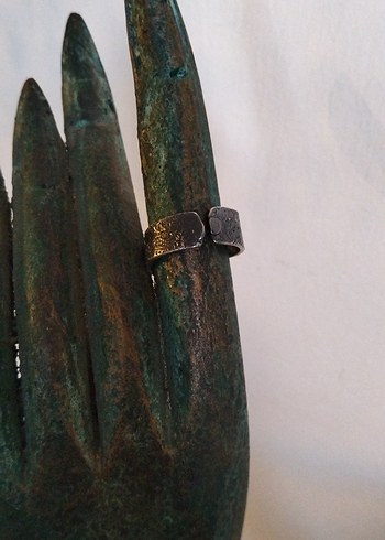 925 Ayar Gümüş Firuze Taşlı Kadın Yüzük - Görsel 6