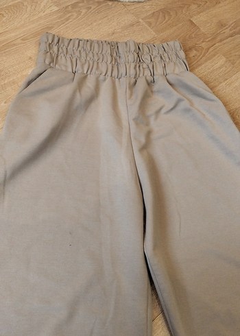 Bej Rahat Kesim Kadın Eşofman Altı Pantolon - Görsel 2