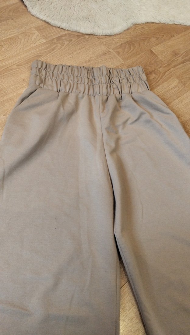 Bej Rahat Kesim Kadın Eşofman Altı Pantolon - Görsel 2