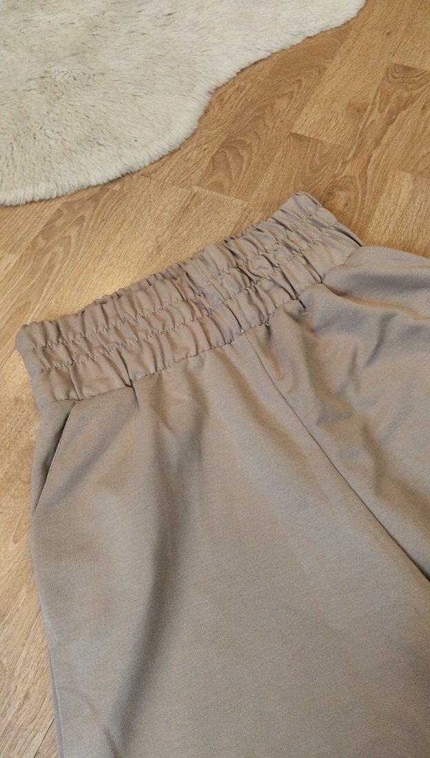 Bej Rahat Kesim Kadın Eşofman Altı Pantolon - Görsel 3