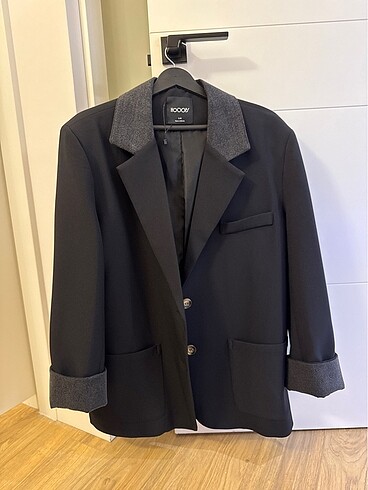 HOOPS Kot Garni Detaylı Blazer Siyah Ceket