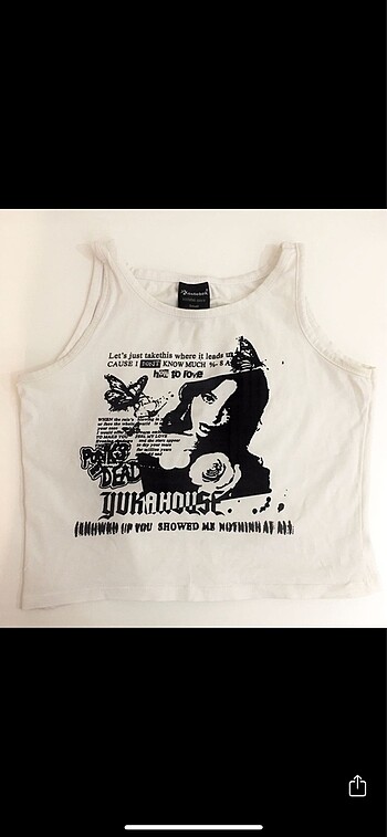 Y2K grunge crop top köstebek