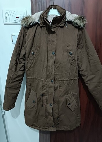 İçi yünlü parka mont