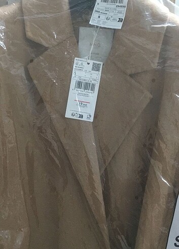 s Beden Mango kadın el yapımı oversize yün palto