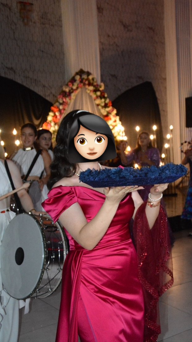 Pembe Drapeli Uzun Abiye Elbise - Görsel 4