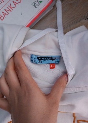 xl Beden Beyaz Uzun Kollu Sweatshirt