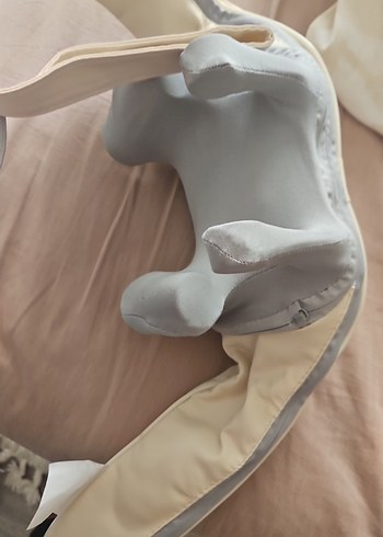 Bej ve Gri Bebek Taşıma Askısı - Görsel 4