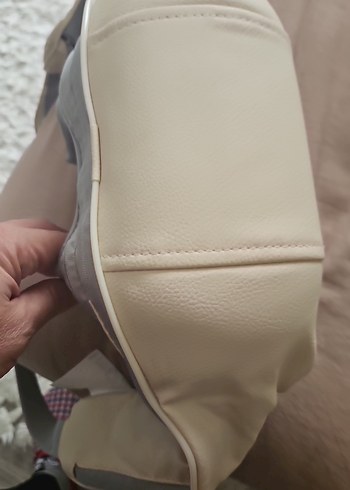 Bej ve Gri Bebek Taşıma Askısı - Görsel 2