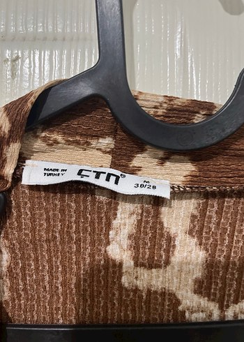 Kadın Kahverengi Batik Desenli Bohem Kimono - Görsel 3